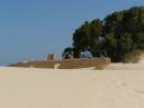 The old Eucla Telegraph Station gradually getting overrun by the sand dunes, Eucla willage, Nullarbor Plain, Eyre Highway, Western Australia 