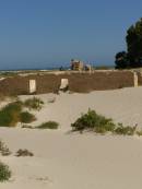 The old Eucla Telegraph Station gradually getting overrun by the sand dunes, Eucla willage, Nullarbor Plain, Eyre Highway, Western Australia 