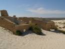 The old Eucla Telegraph Station gradually getting overrun by the sand dunes, Eucla willage, Nullarbor Plain, Eyre Highway, Western Australia 