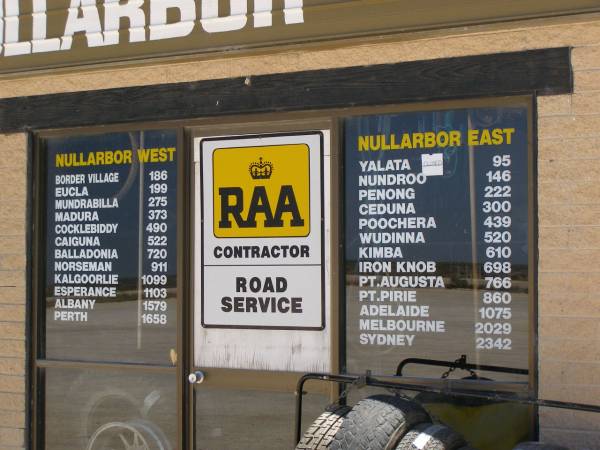 Roadhouse at the township of Nullarbor,  | Eyre Highway,  | South Australia  | 