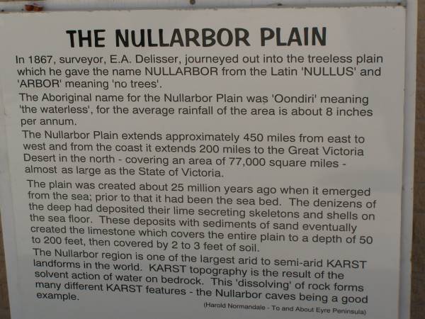 Roadhouse at the township of Nullarbor,  | Eyre Highway,  | South Australia  | 