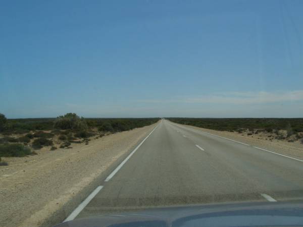 Still pretty boring out there,  | Nullarbor Plain,  | Eyre Highway,  | South Australia  | 