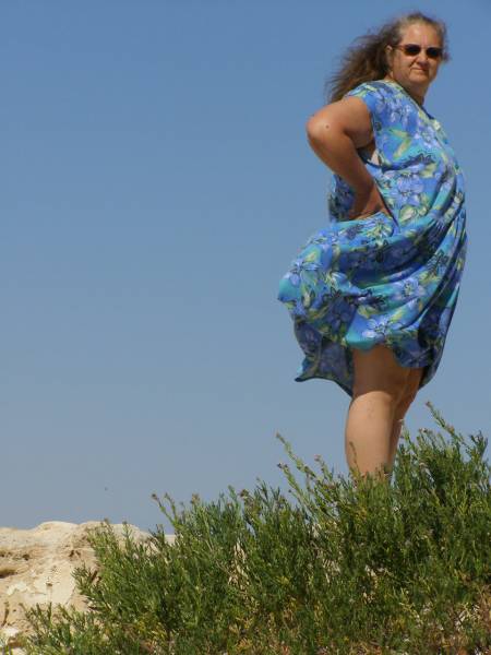 Kerry at the old Eucla Telegraph Station,  | Eucla willage,  | Nullarbor Plain,  | Eyre Highway,  | Western Australia  | 