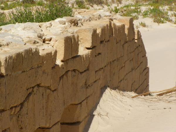 The old Eucla Telegraph Station gradually  | getting overrun by the sand dunes,  | Eucla willage,  | Nullarbor Plain,  | Eyre Highway,  | Western Australia  | 