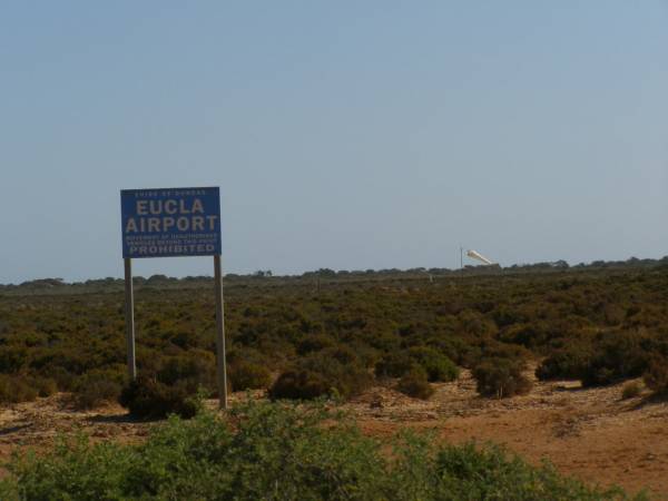 Eucla international (!) airport,  | Nullarbor Plain,  | Eyre Highway,  | Western Australia  | 