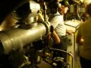 Inside the submarine HMAS Ovens, Maritime museum, Fremantle, Western Australia 