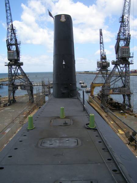 Submarine HMAS Ovens,  | Maritime museum,  | Fremantle,  | Western Australia  |   | 