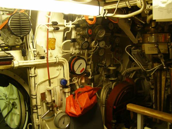 Inside the submarine HMAS Ovens,  | Maritime museum,  | Fremantle,  | Western Australia  | 