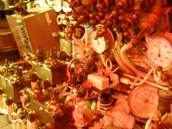Inside the submarine HMAS Ovens,  | Maritime museum,  | Fremantle,  | Western Australia  | 