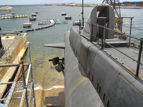 Submarine HMAS Ovens,  | Maritime museum,  | Fremantle,  | Western Australia  | 
