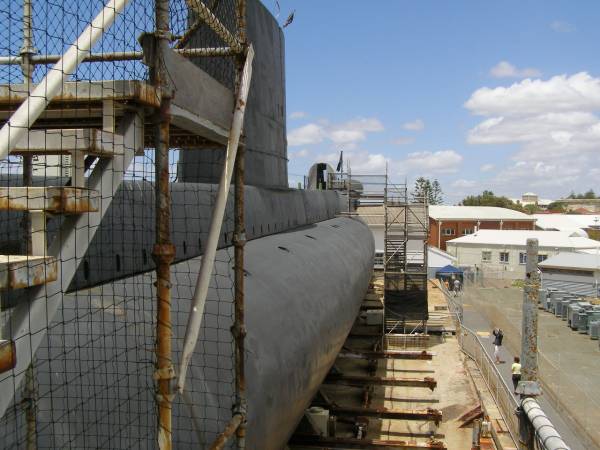Submarine HMAS Ovens,  | Maritime museum,  | Fremantle,  | Western Australia  | 