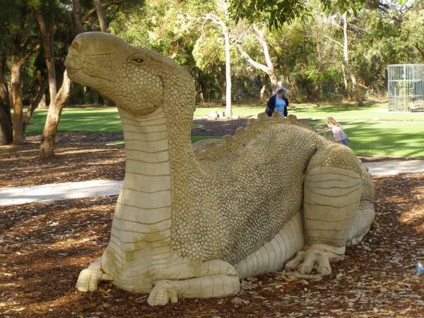 A dinosaur park,  | King's Park,  | Perth,  | Western Australia  | 