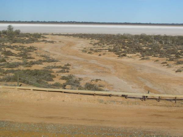 Salt lake, Western Australia,  | taken from the Indian Pacific  | 