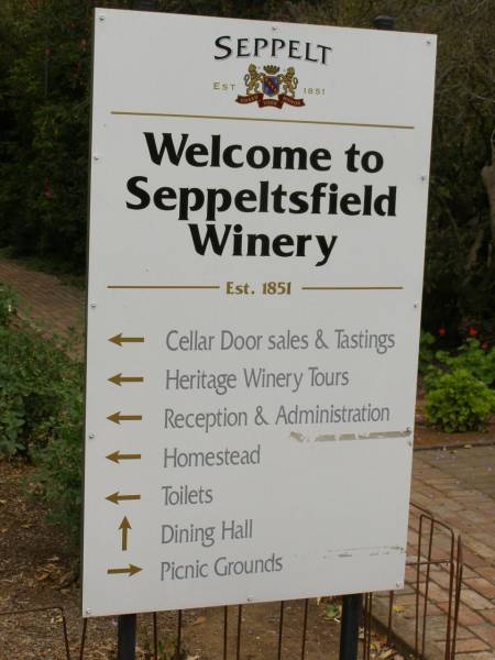 Seppeltsfield,  | Barossa Valley,  | South Australia  | 